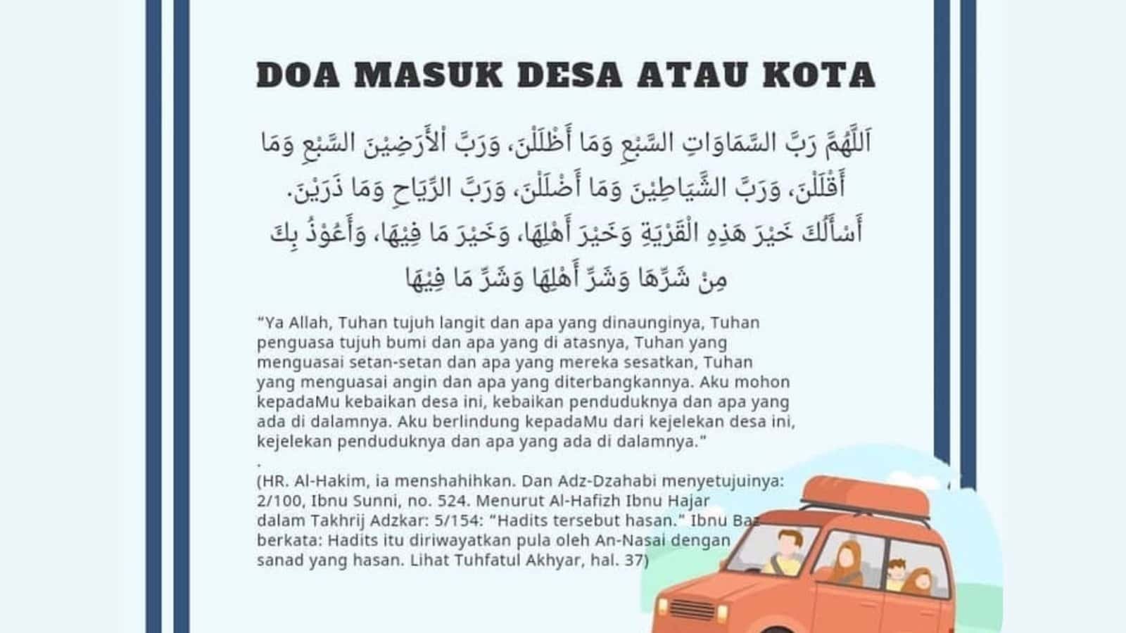 doa masuk kampung