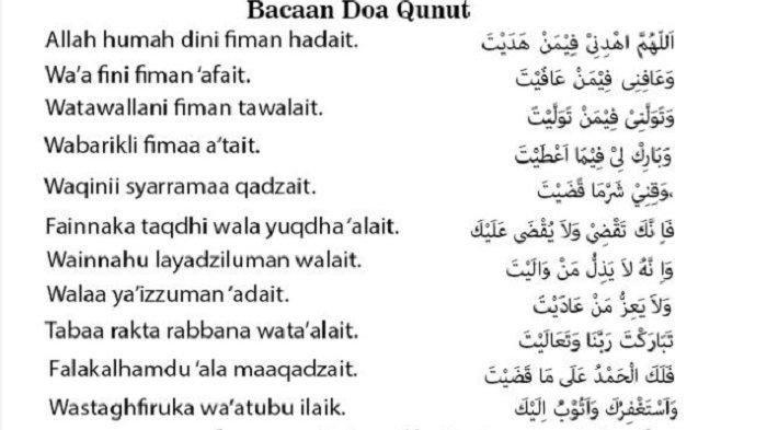 Doa Qunut Witir (15 Malam Terakhir Ramadan)